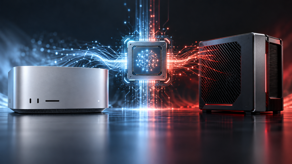 Mac vs. AMD: zwei Shared-Memory-PCs für lokale KI im Vergleich